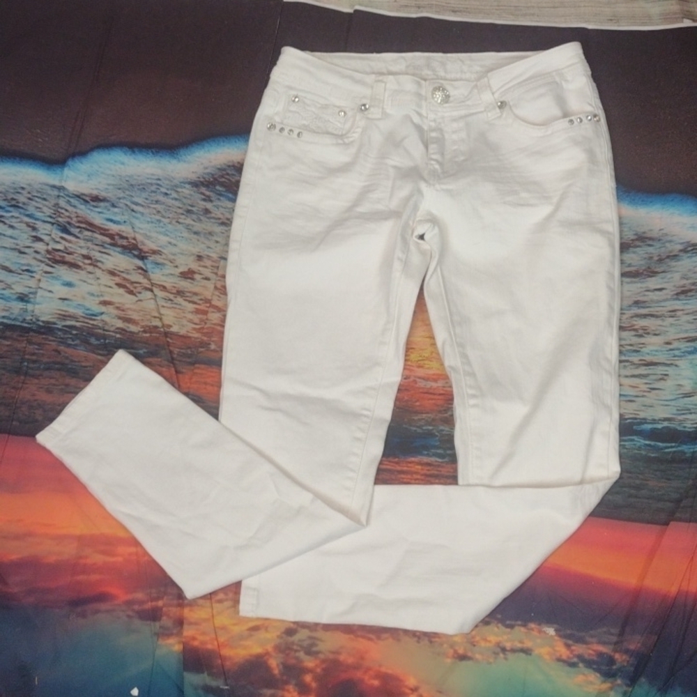 L.a. idol white jeans size 9